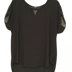 AUW Women's Elegant Black Blouse